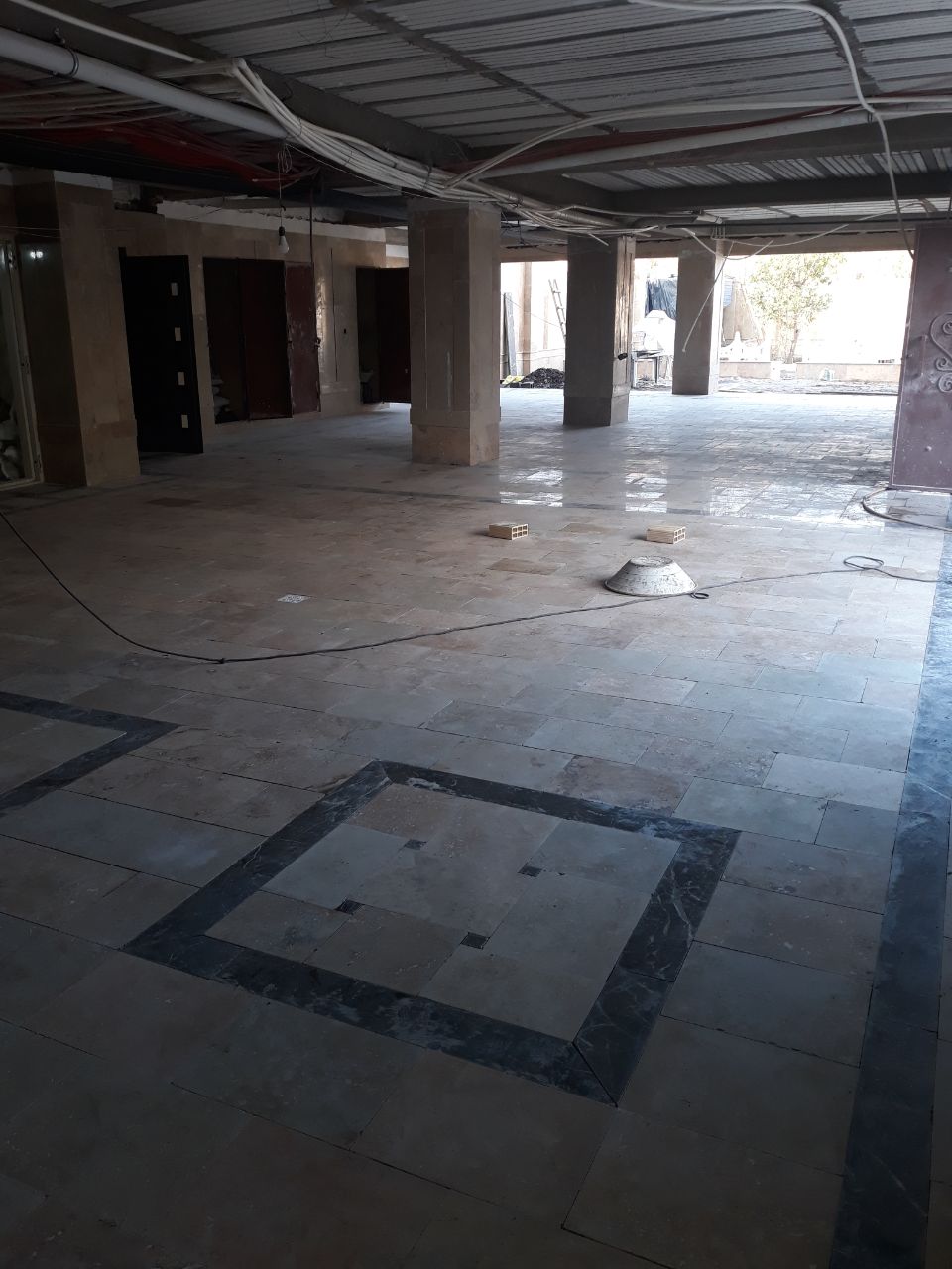 Parking lot flooring installation